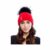 Cappello lana rosso donna