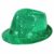 Cappello verde donna pailletes